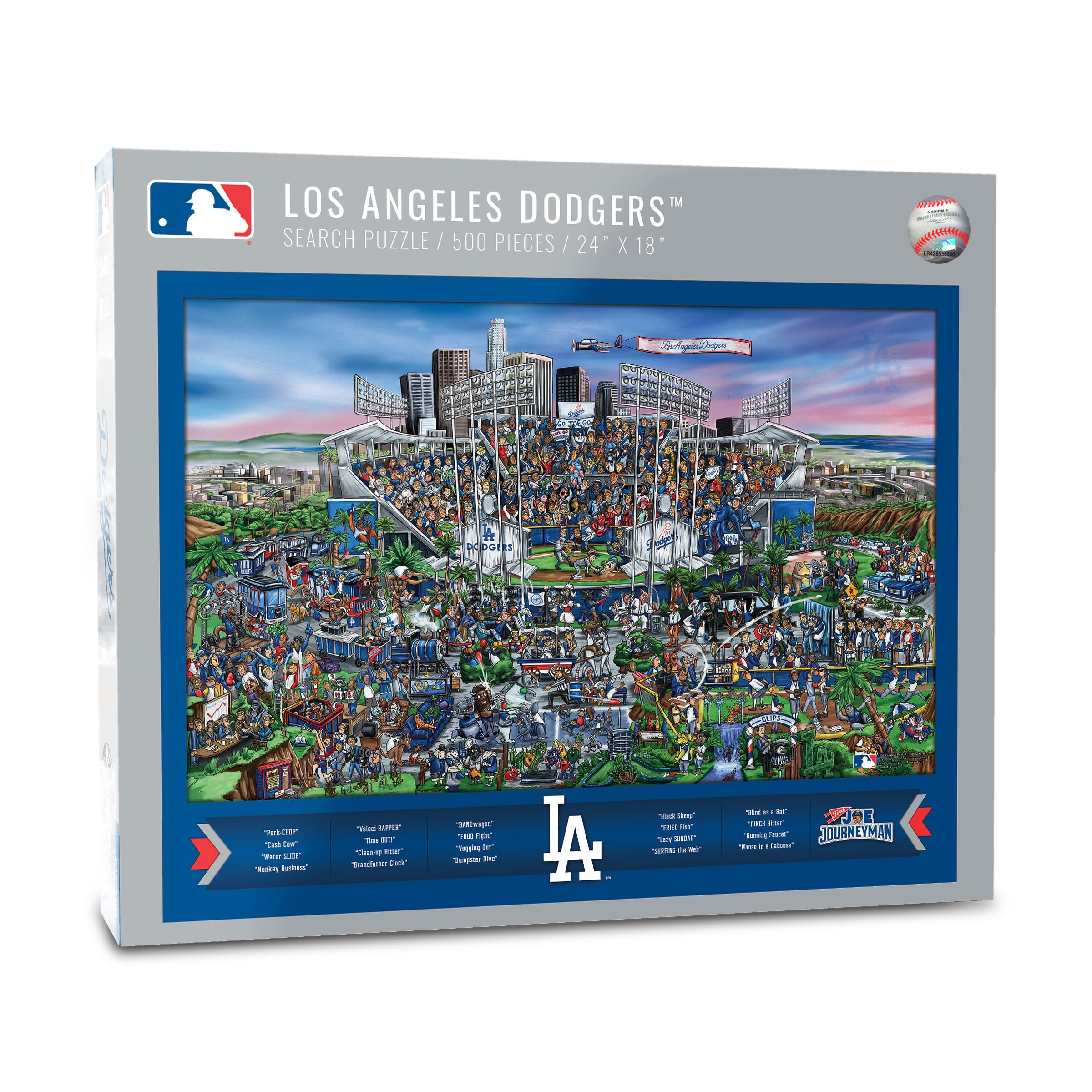 YouTheFan 5021251 Los Angeles Dodgers Joe Journeyman Puzzle - 500 Piece