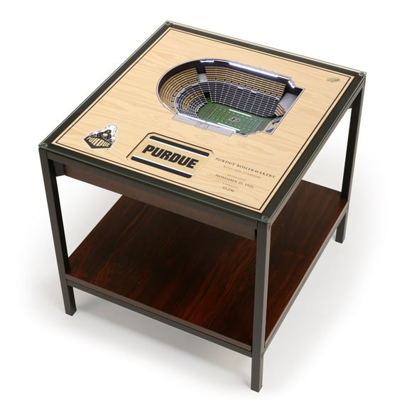 Purdue Boilermakers FB 25-Layer StadiumViews Lighted End Table