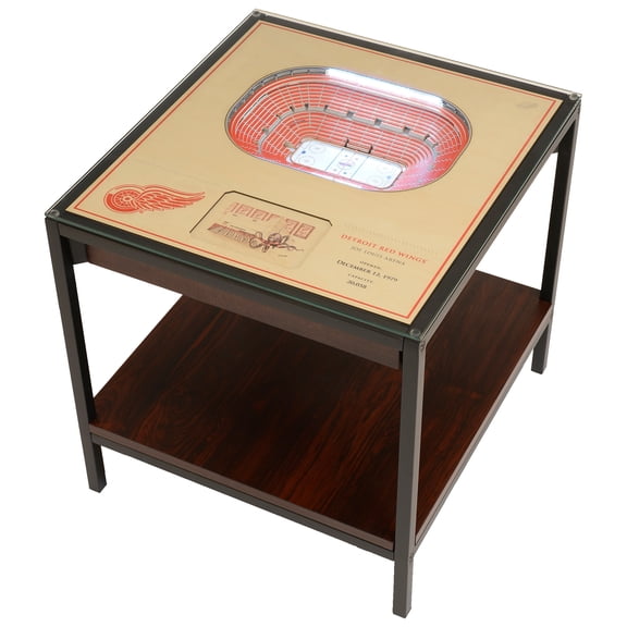 IDNA Detroit Red Wings 25-Layer StadiumView Lighted End Table