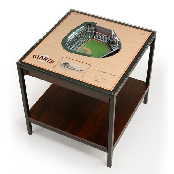 San Francisco Giants 25-Layer StadiumViews Lighted End Table