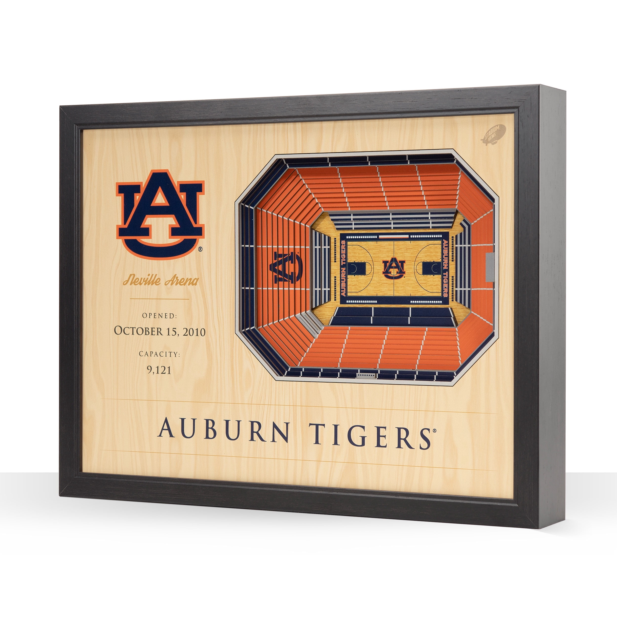 YouTheFan NCAA Auburn Tigers BB 25-Layer Stadiumview Wall Art