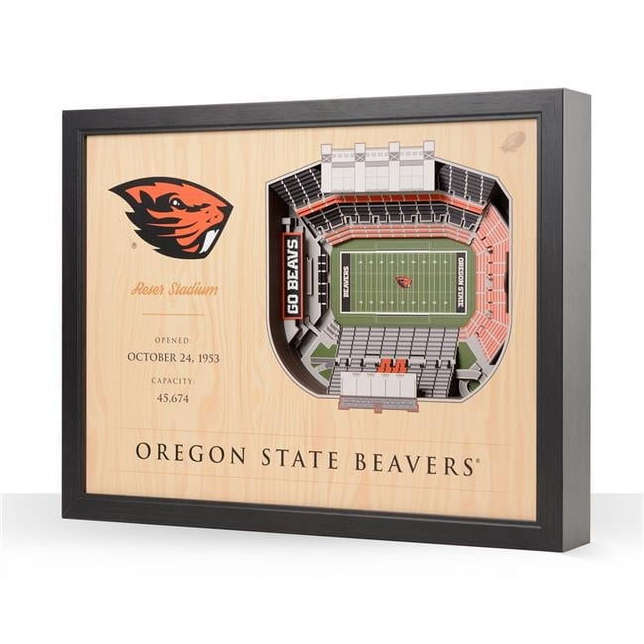 YouTheFan NCAA Oregon State Beavers FB 25-Layer Stadiumview Wall Art