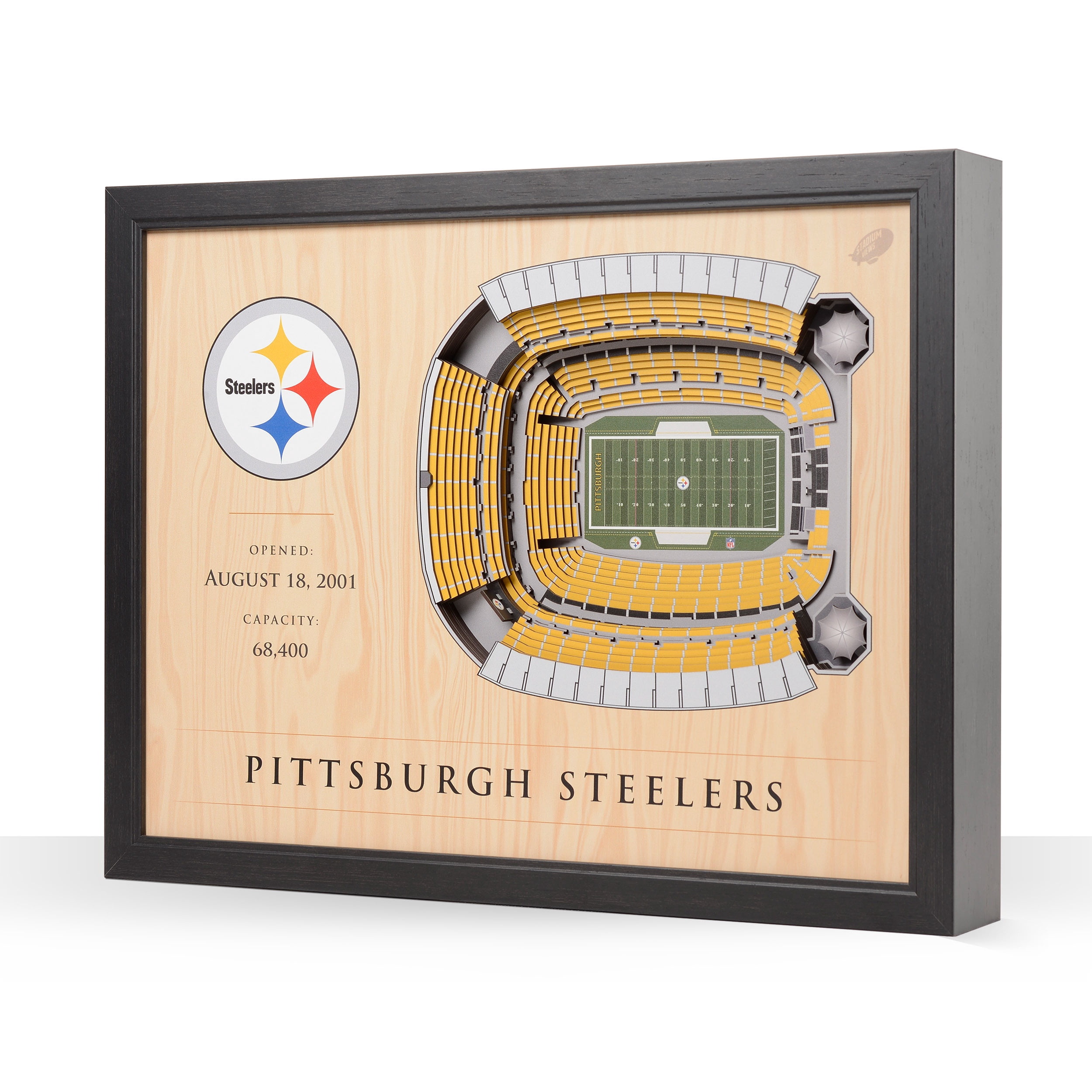 YouTheFan NFL Pittsburgh Steelers 25-layer Stadiumview Wall Art