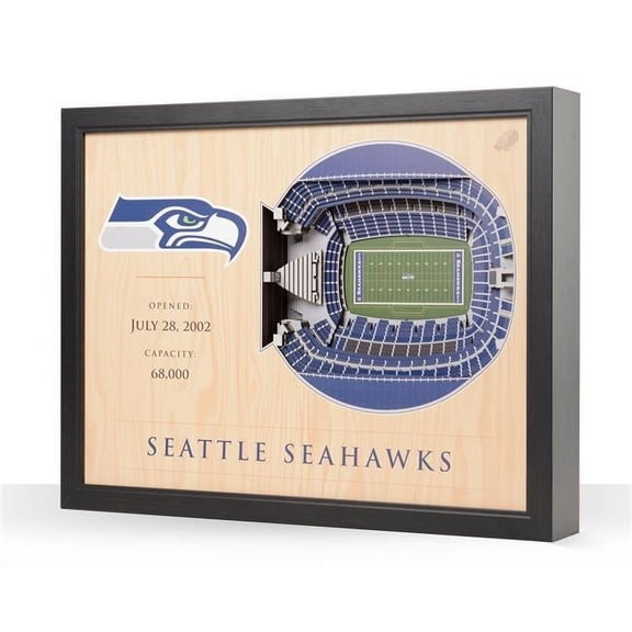 YouTheFan NFL Seattle Seahawks 25-layer Stadiumview Wall Art