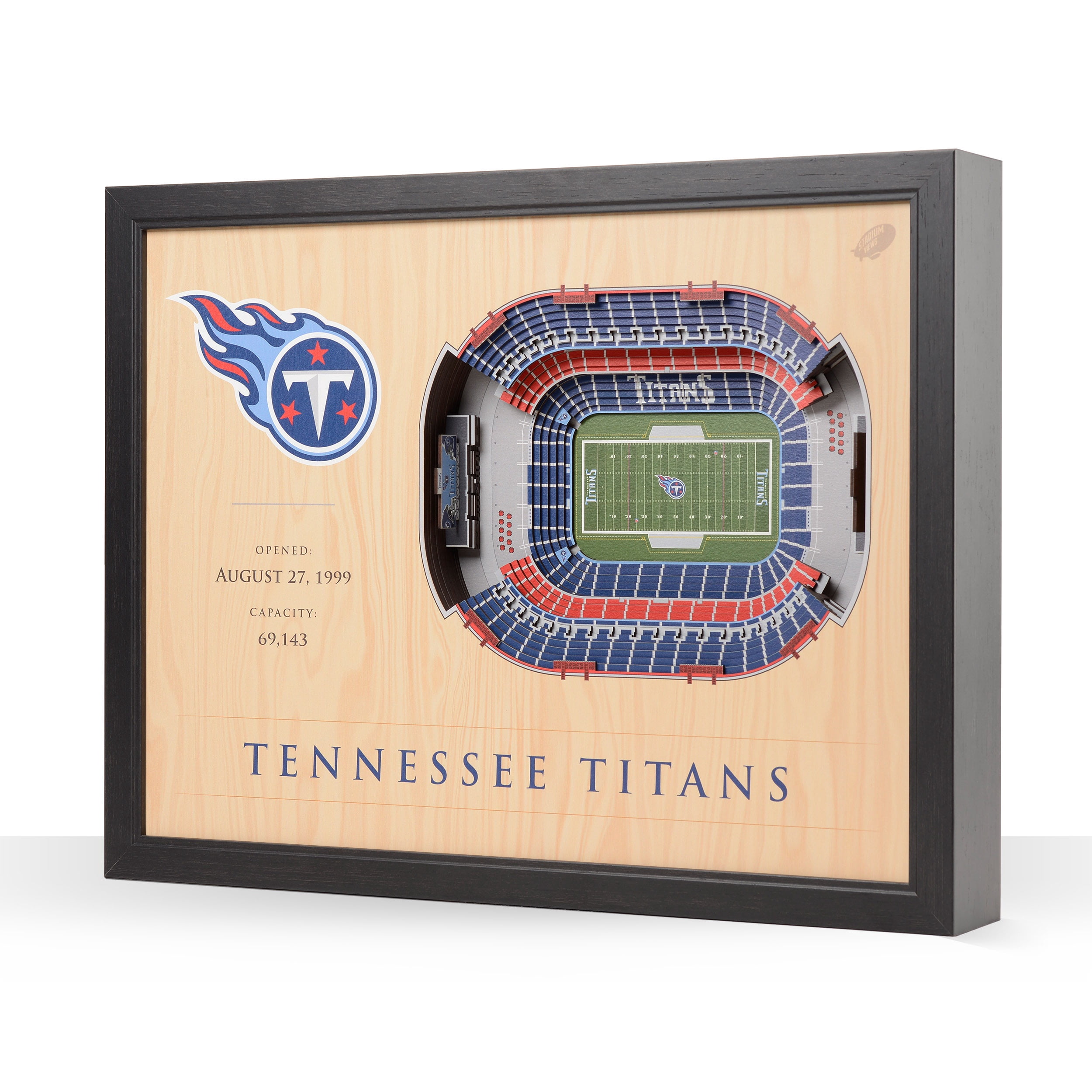 YouTheFan NFL Tennessee Titans 25-layer Stadiumview Wall Art