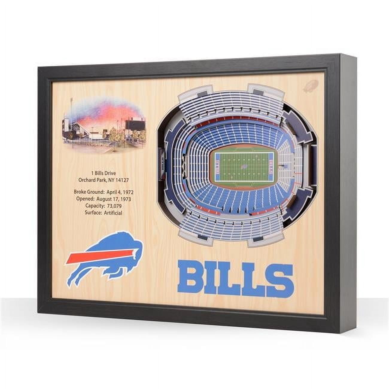 YouTheFan NFL Buffalo Bills 25-layer Stadiumview Wall Art