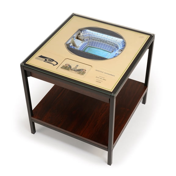 IDNA Seattle Seahawks 25-Layer StadiumView Lighted End Table