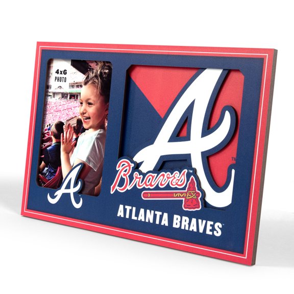 Atlanta Braves 3D Logo Picture Frame