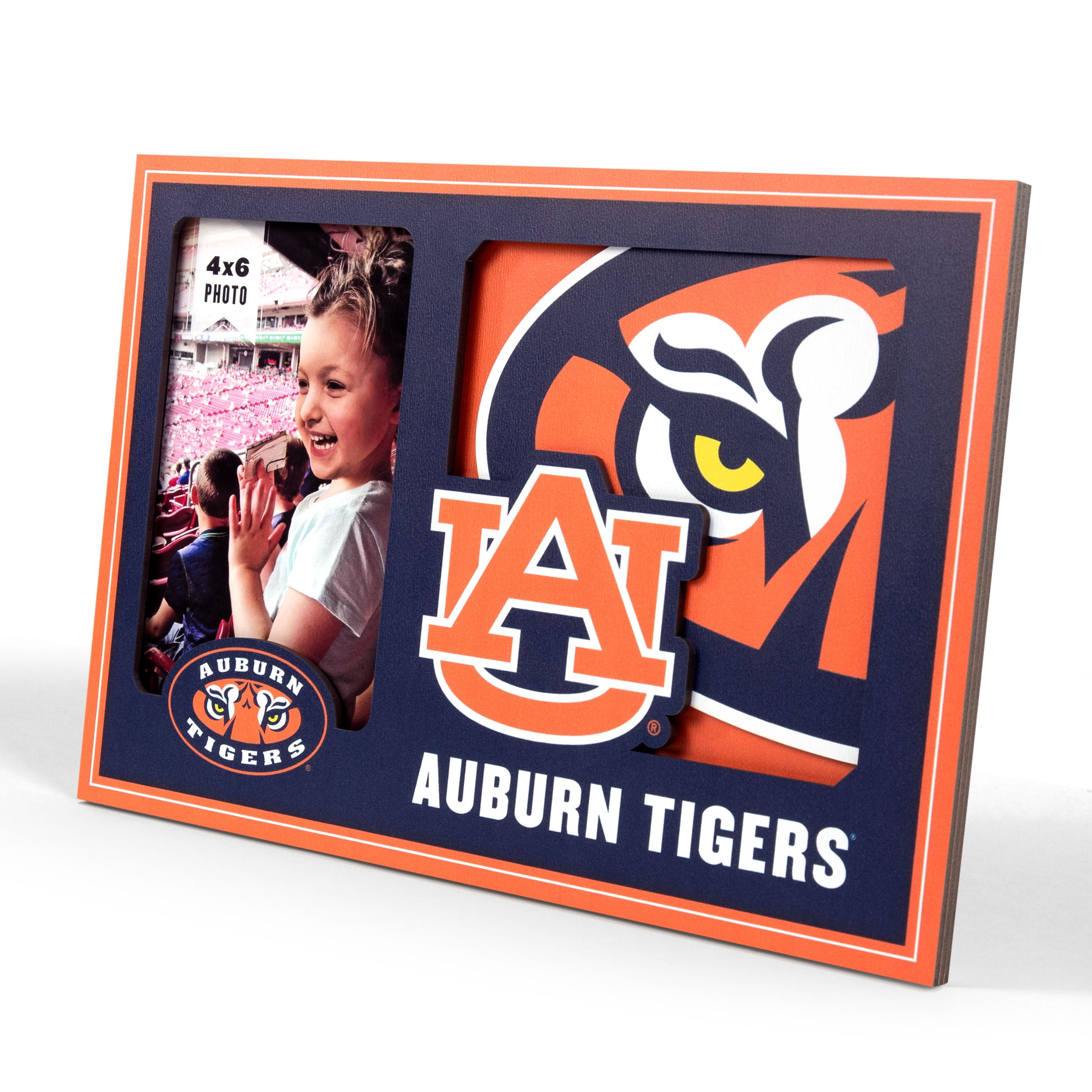 Auburn Tigers 3D Logo Picture Frame