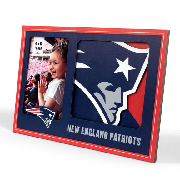 New England Patriots 3D Logo Picture Frame