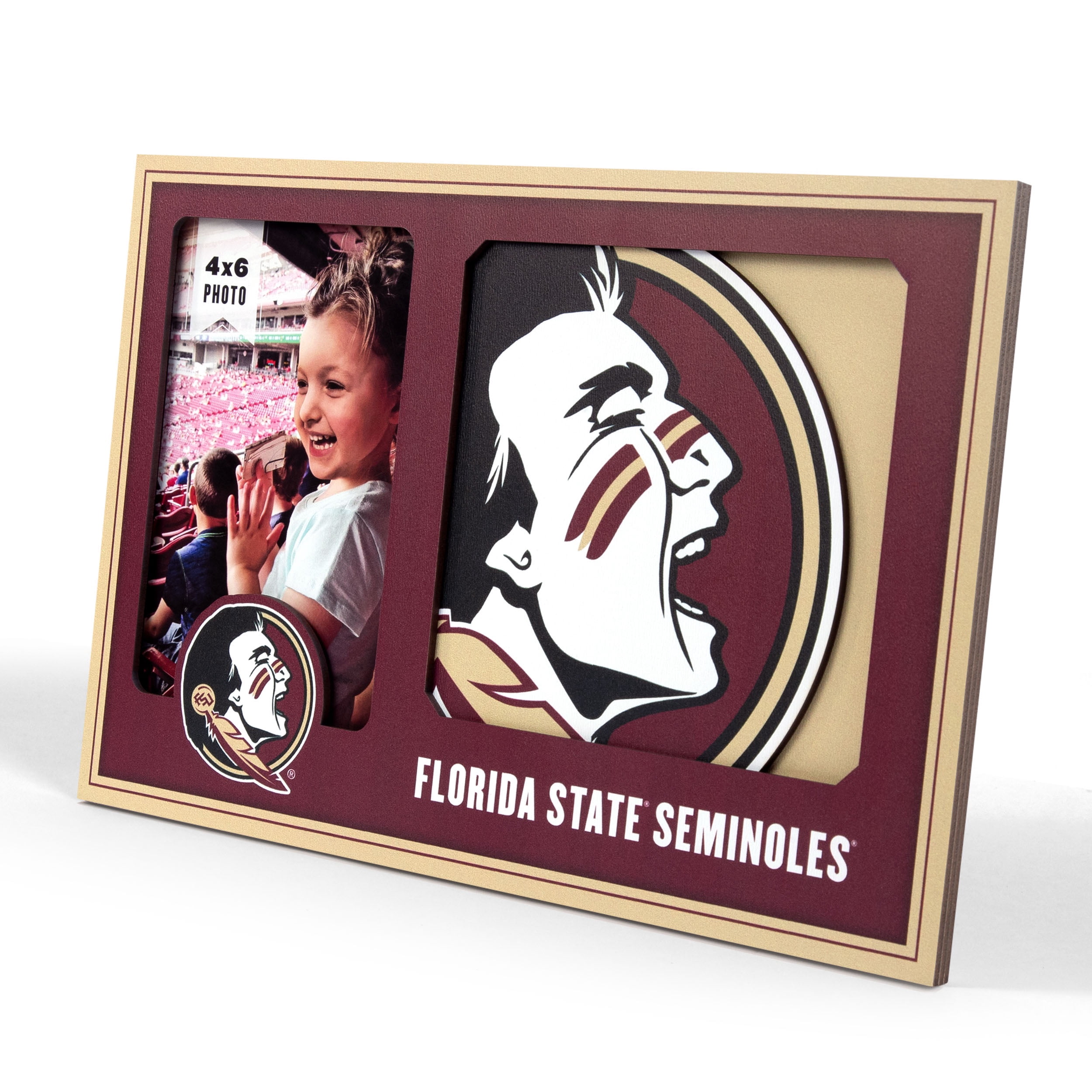 Florida State Seminoles 3D Logo Picture Frame