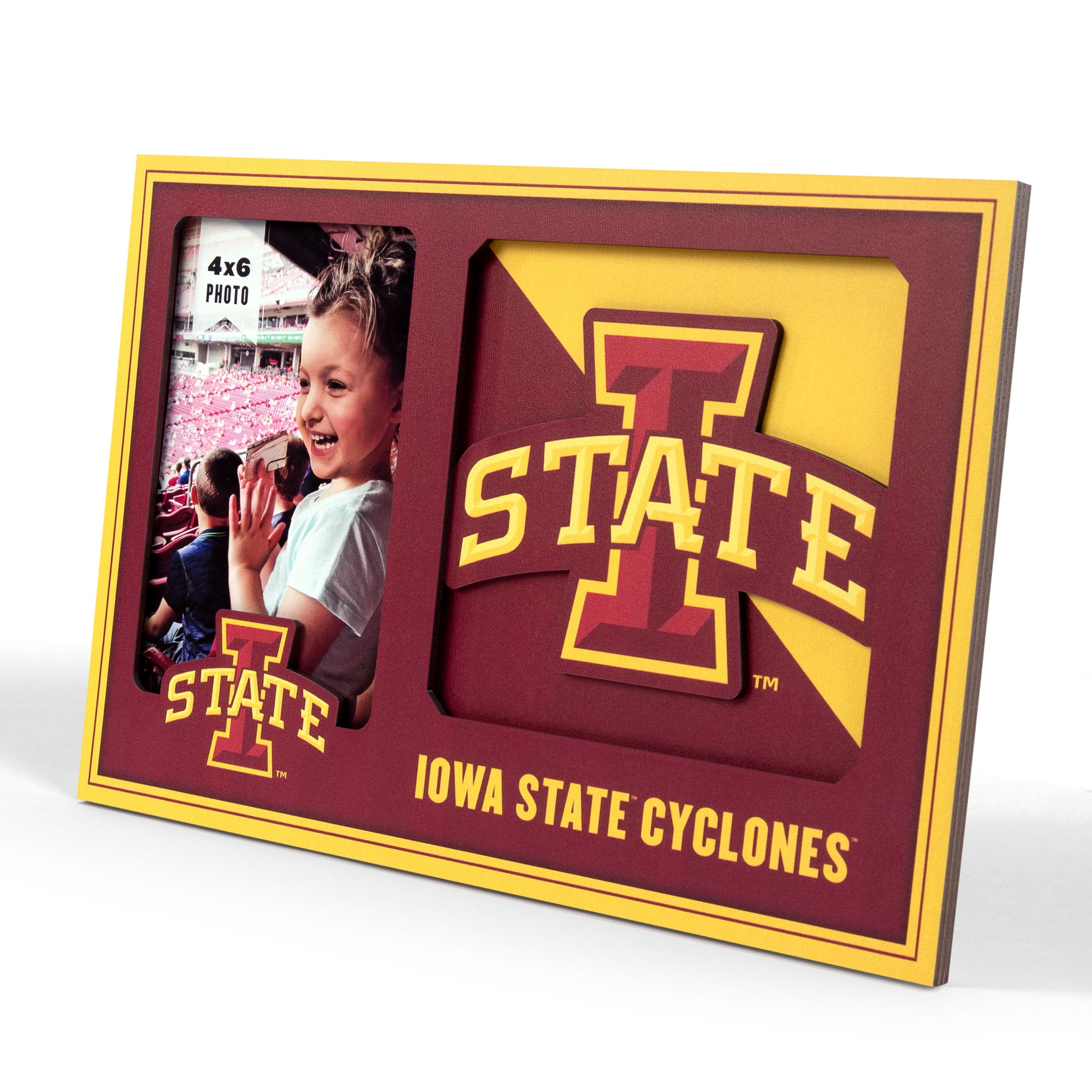 Iowa State Cyclones 3D Logo Picture Frame