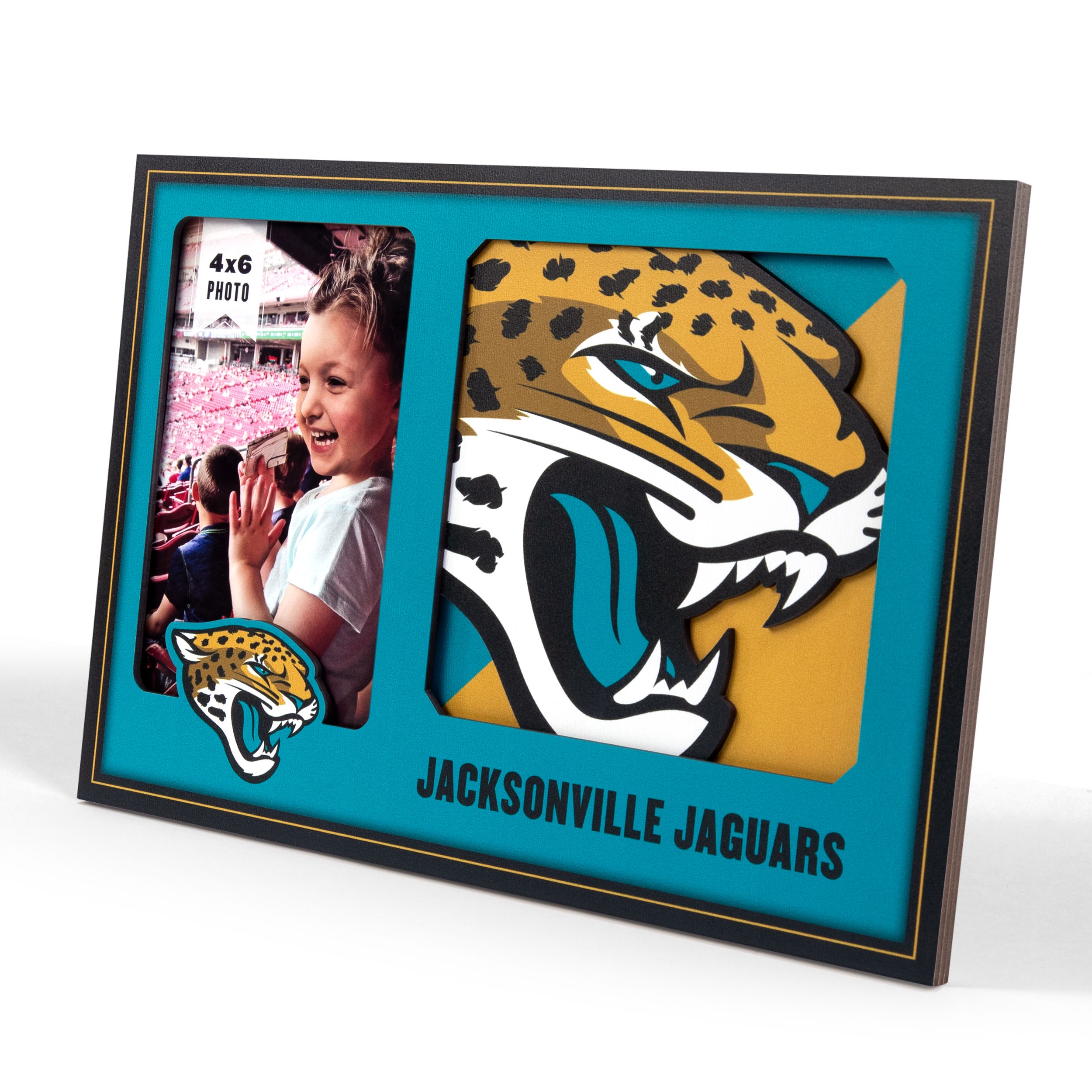 Jacksonville Jaguars 3D Logo Picture Frame