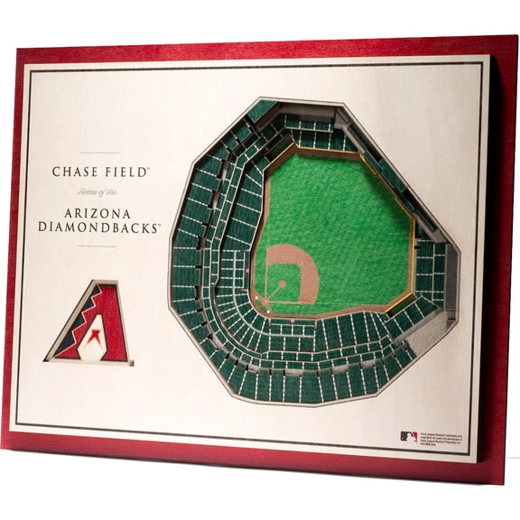 IDNA Arizona Diamondbacks 17'' x 13'' 5-Layer 3D StadiumViews Wall Art