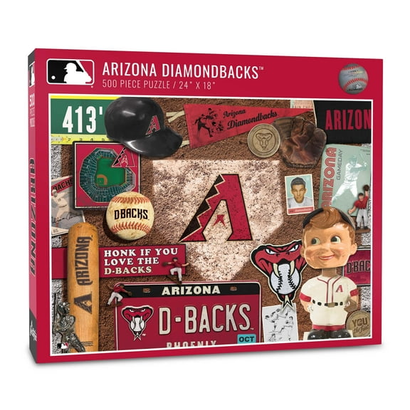 YouTheFan MLB Arizona Diamondbacks Retro Series Puzzle – 500 PC
