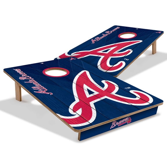 YouTheFan MLB Atlanta Braves 2' x 3' Cornhole Game No Bags