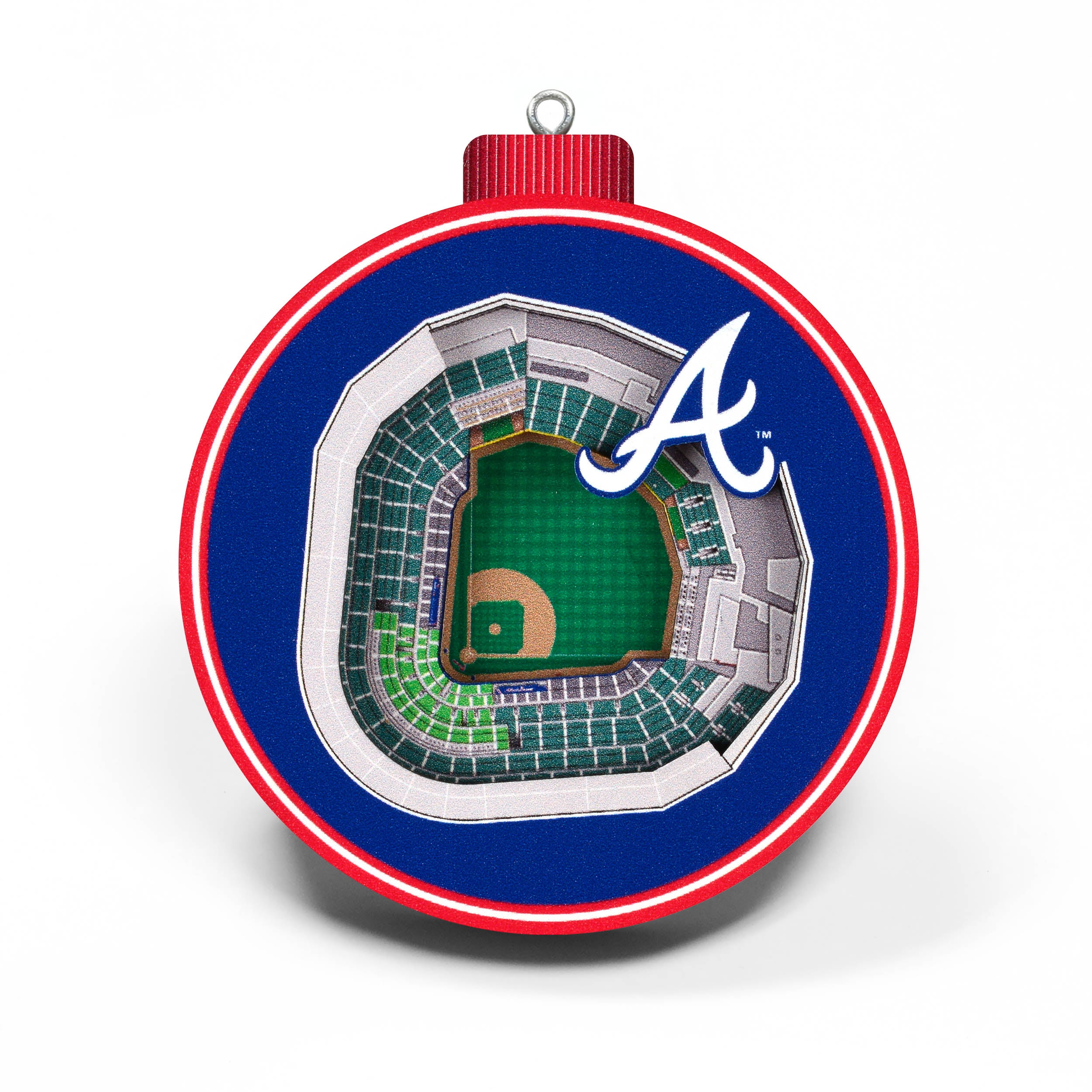 YouTheFan MLB Atlanta Braves 3D StadiumView Ornament