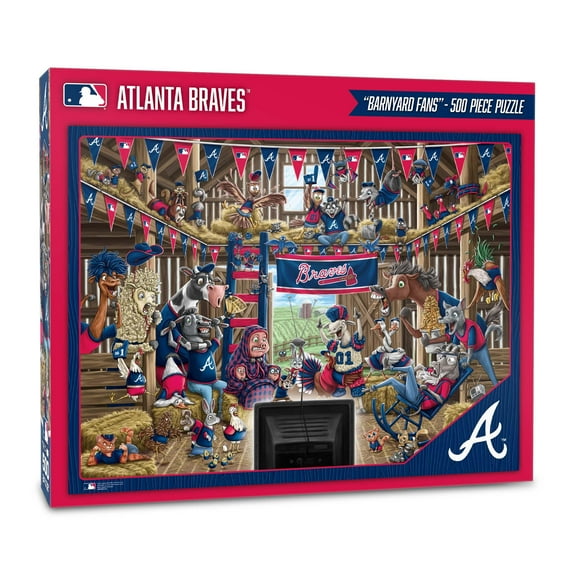 YouTheFan MLB Atlanta Braves Barnyard Fans Puzzle - 500 Piece