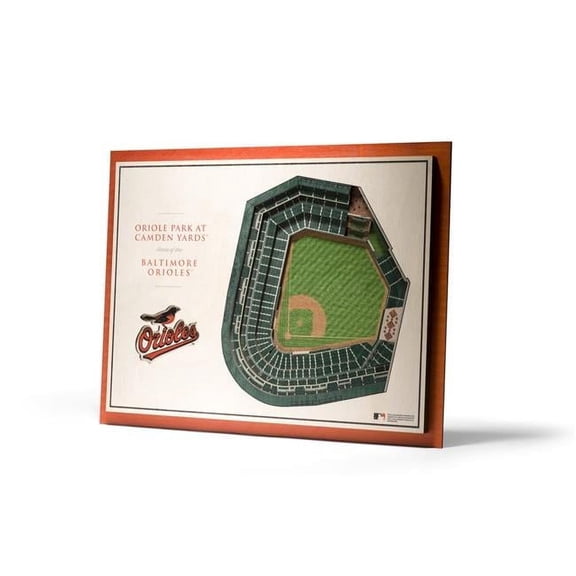 Baltimore Orioles 17'' x 13'' 5-Layer 3D StadiumViews Wall Art