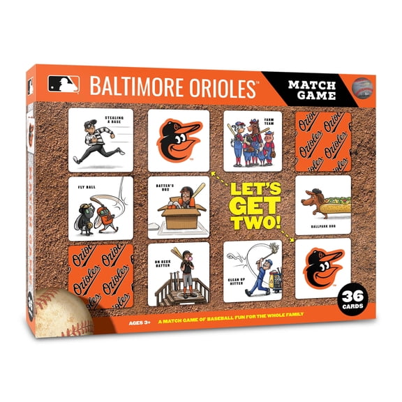 YouTheFan MLB Baltimore Orioles Memory Match Game