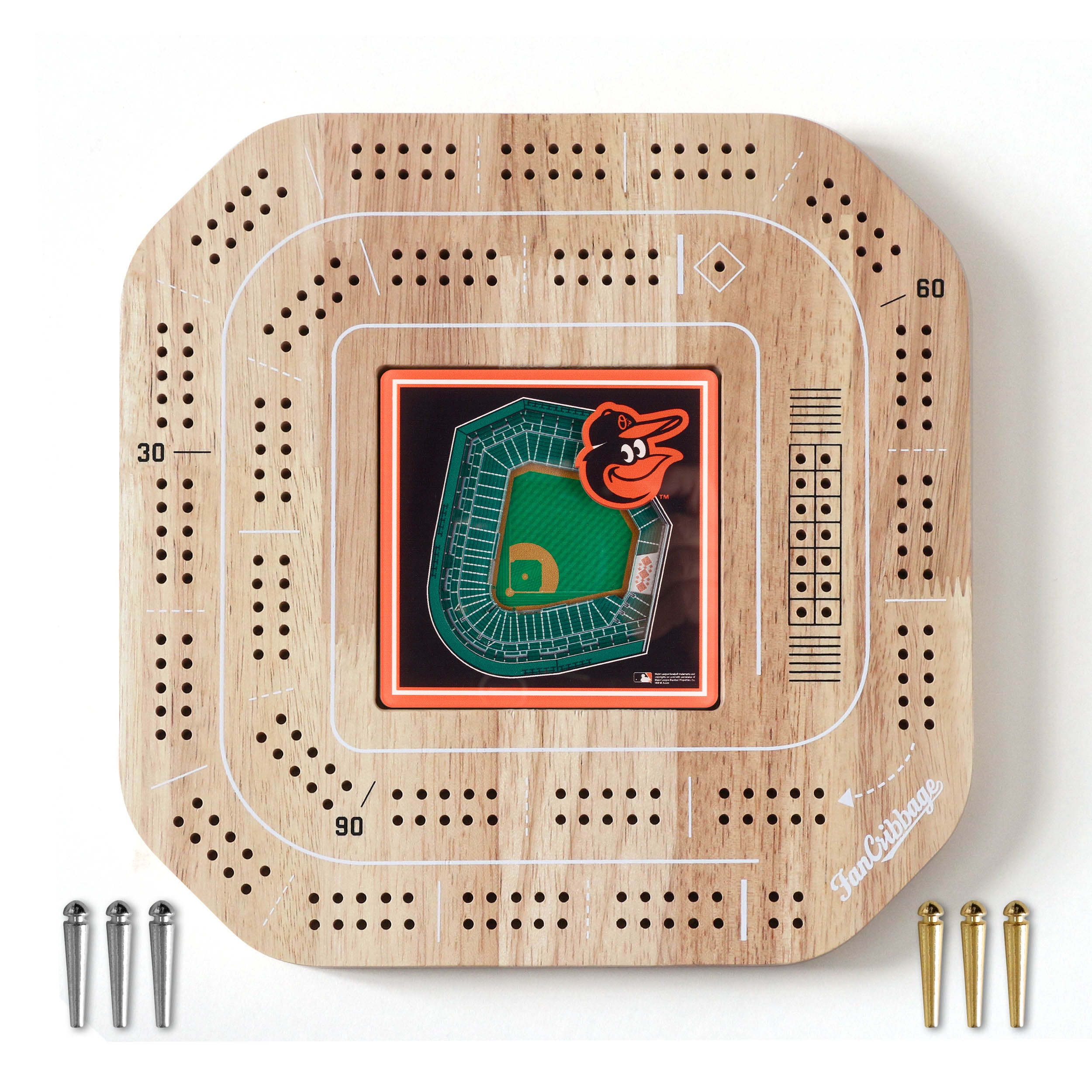 YouTheFan MLB Baltimore Orioles Stadiumview Cribbage