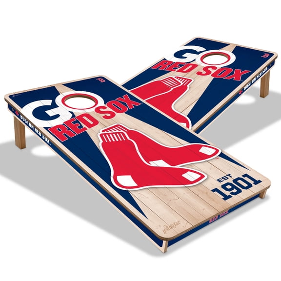 YouTheFan MLB Boston Red Sox 2' x 4' Cornhole Game No Bags
