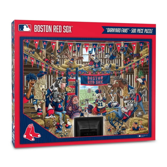 YouTheFan MLB Boston Red Sox Barnyard Fans Puzzle - 500 Piece
