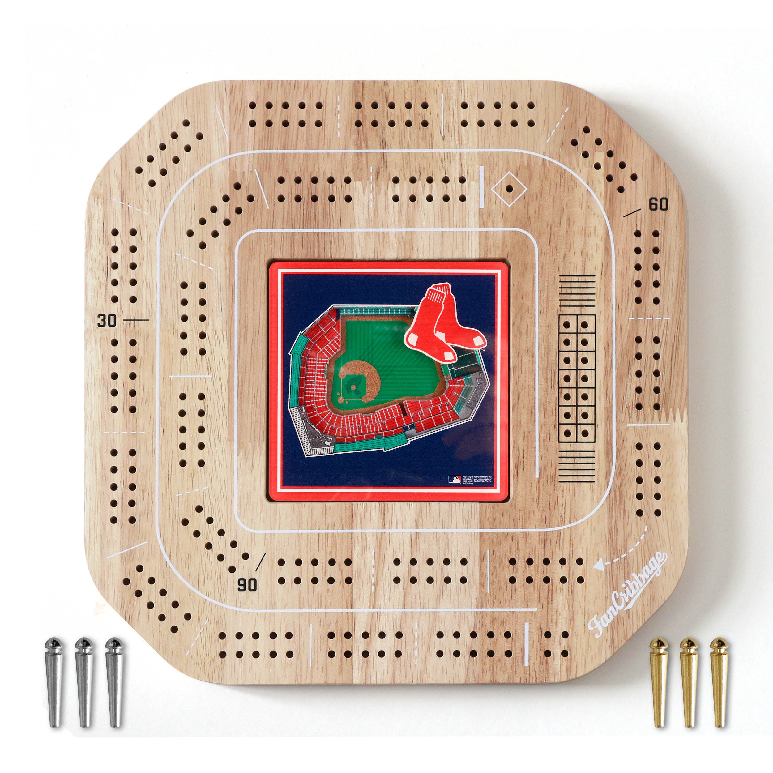 YouTheFan MLB Boston Red Sox Stadiumview Cribbage