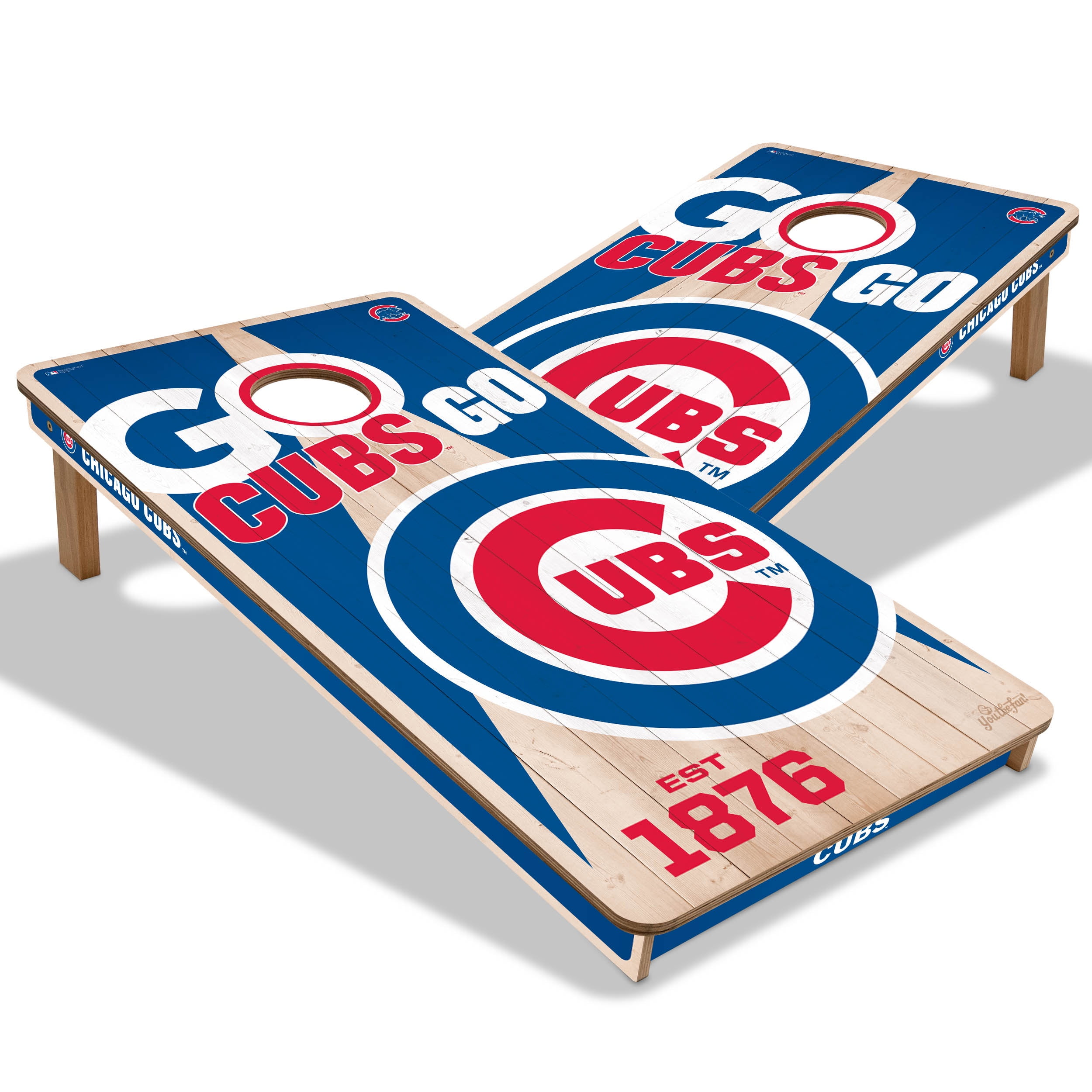YouTheFan MLB Chicago Cubs 2' x 4' Cornhole Game No Bags