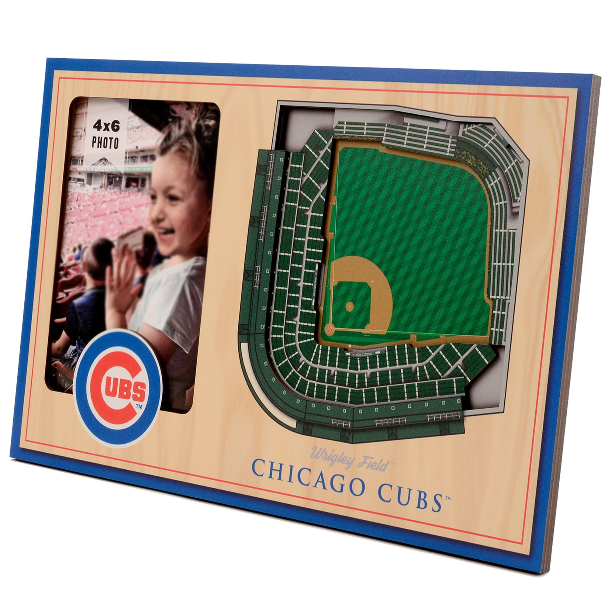 Chicago Cubs 3D StadiumView Wall-Mounted Photo Frame