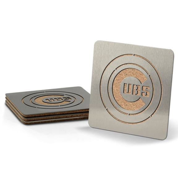 YouTheFan MLB Chicago Cubs Boasters, 4-Piece Coaster Set