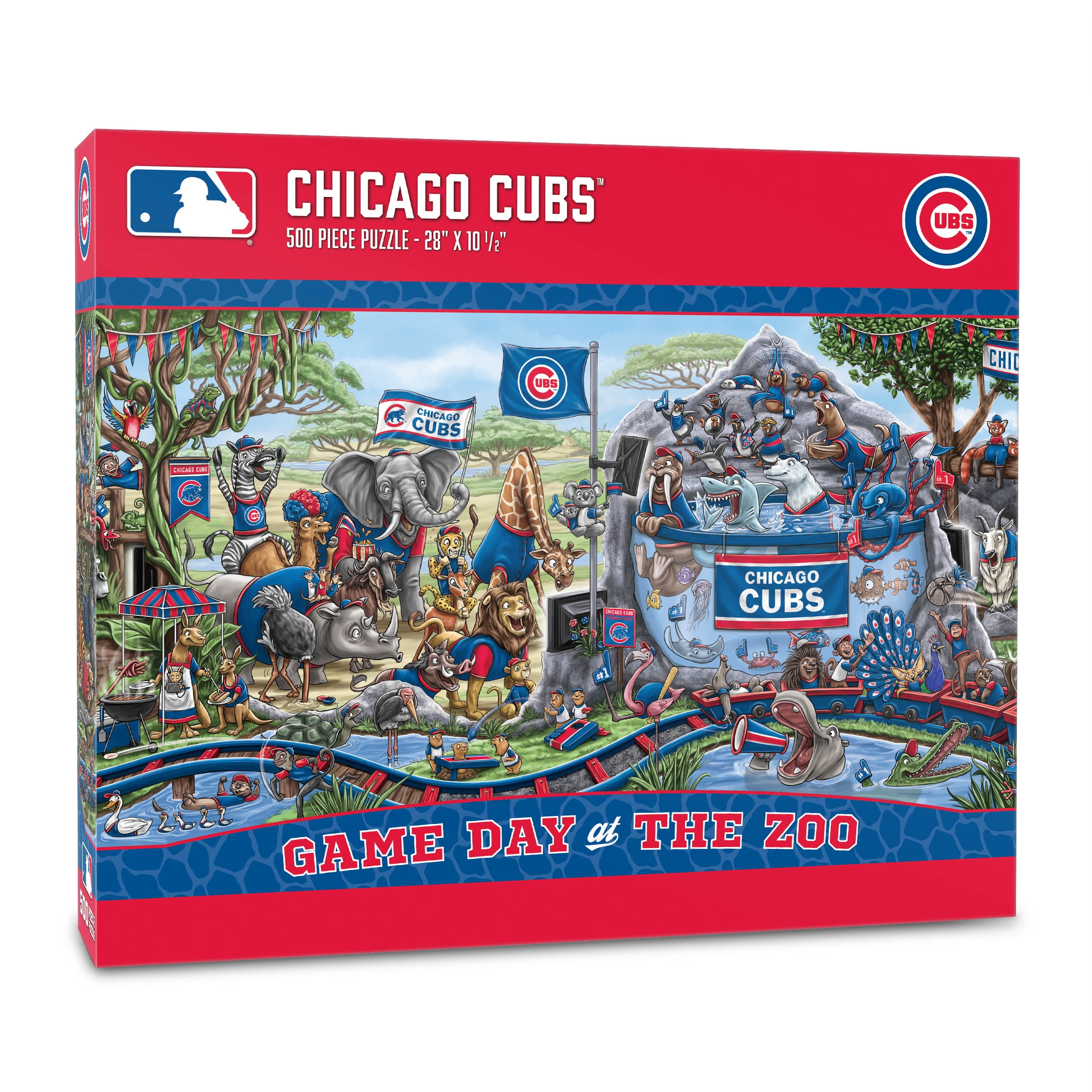 YouTheFan MLB Chicago Cubs Game Day at the Zoo Puzzle - 500 Piece