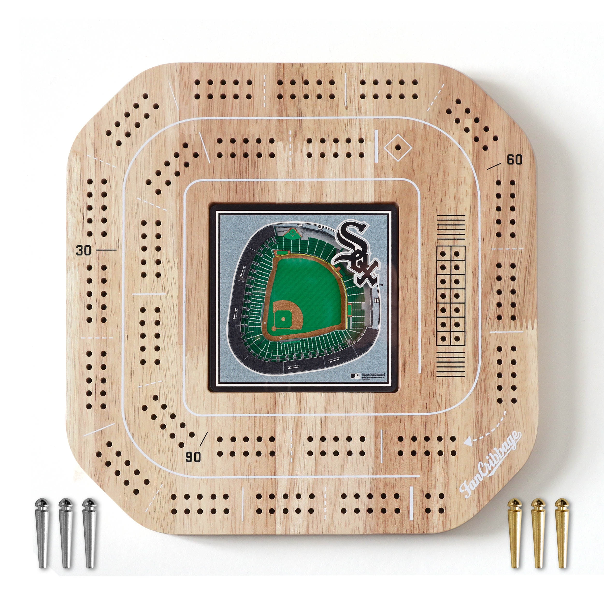 YouTheFan MLB Chicago White Sox Stadiumview Cribbage
