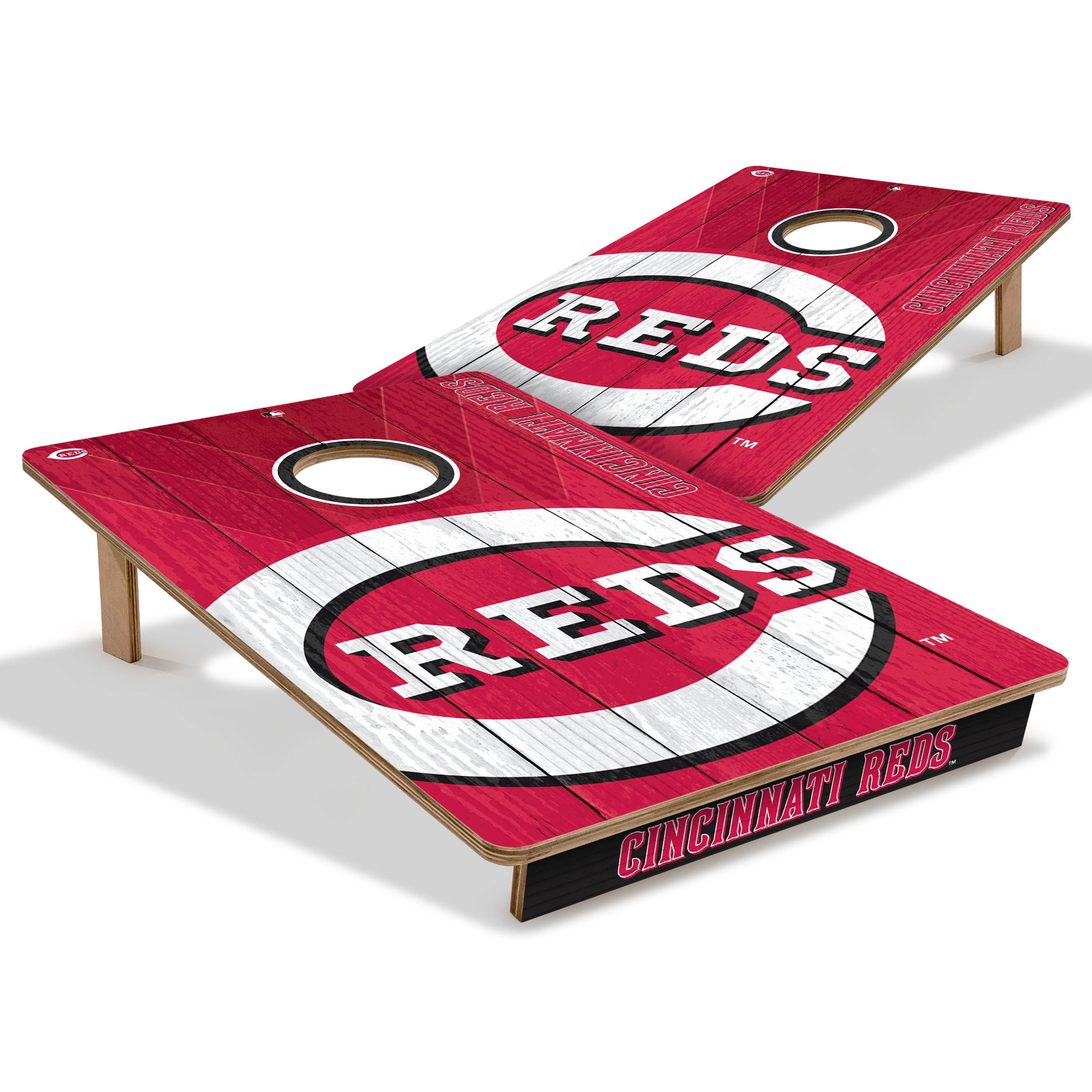 YouTheFan MLB Cincinnati Reds 2' x 3' Cornhole Game No Bags