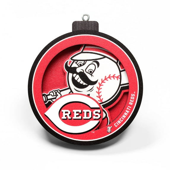 YouTheFan MLB Cincinnati Reds 3D Logo Series Ornament