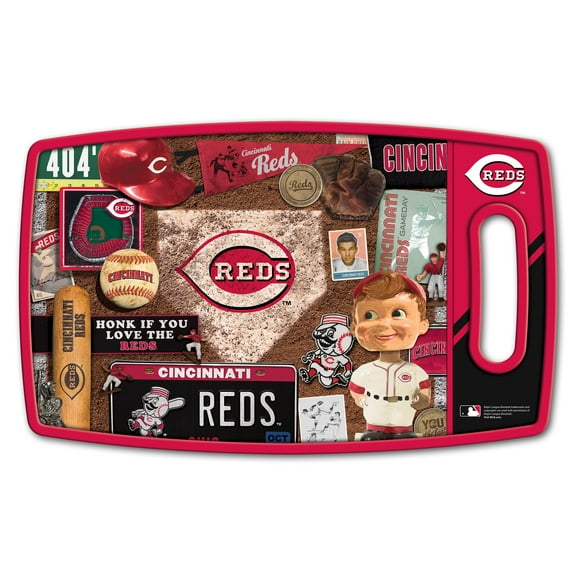 YouTheFan MLB Cincinnati Reds Retro Series Cutting Board