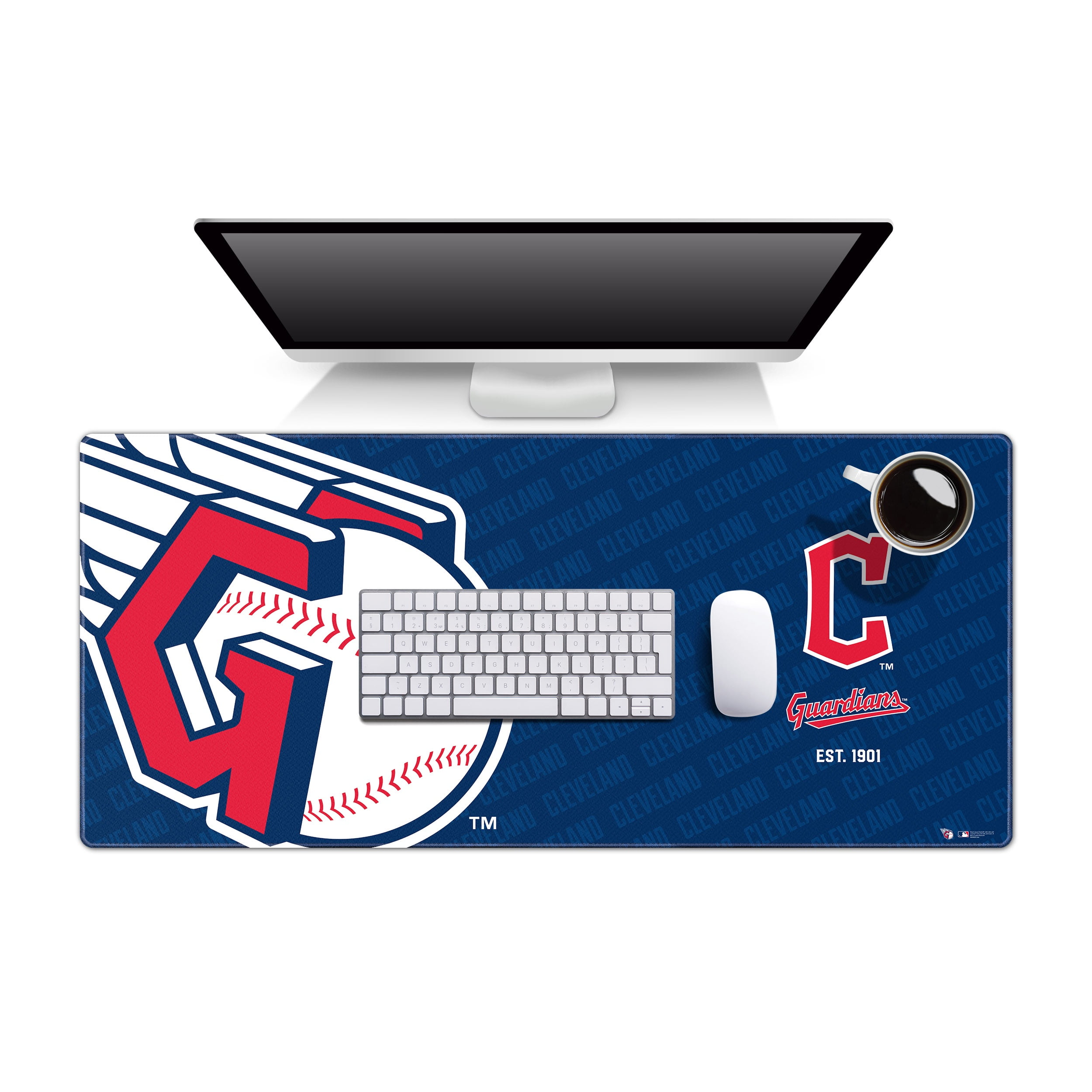 YouTheFan MLB Cleveland Guardians Logo Series Desk Pad
