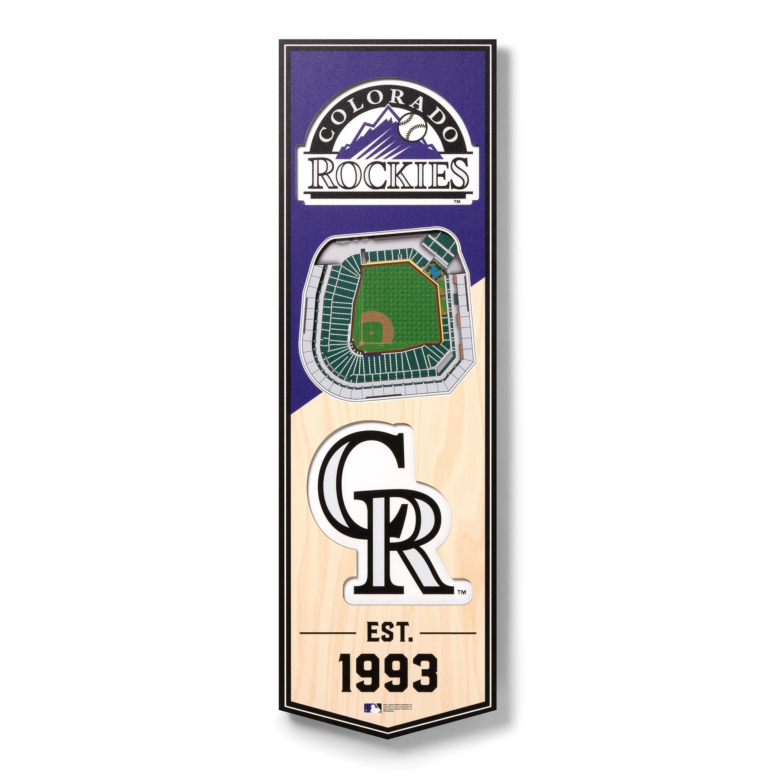 YouTheFan MLB Colorado Rockies 3D Stadium Banner …