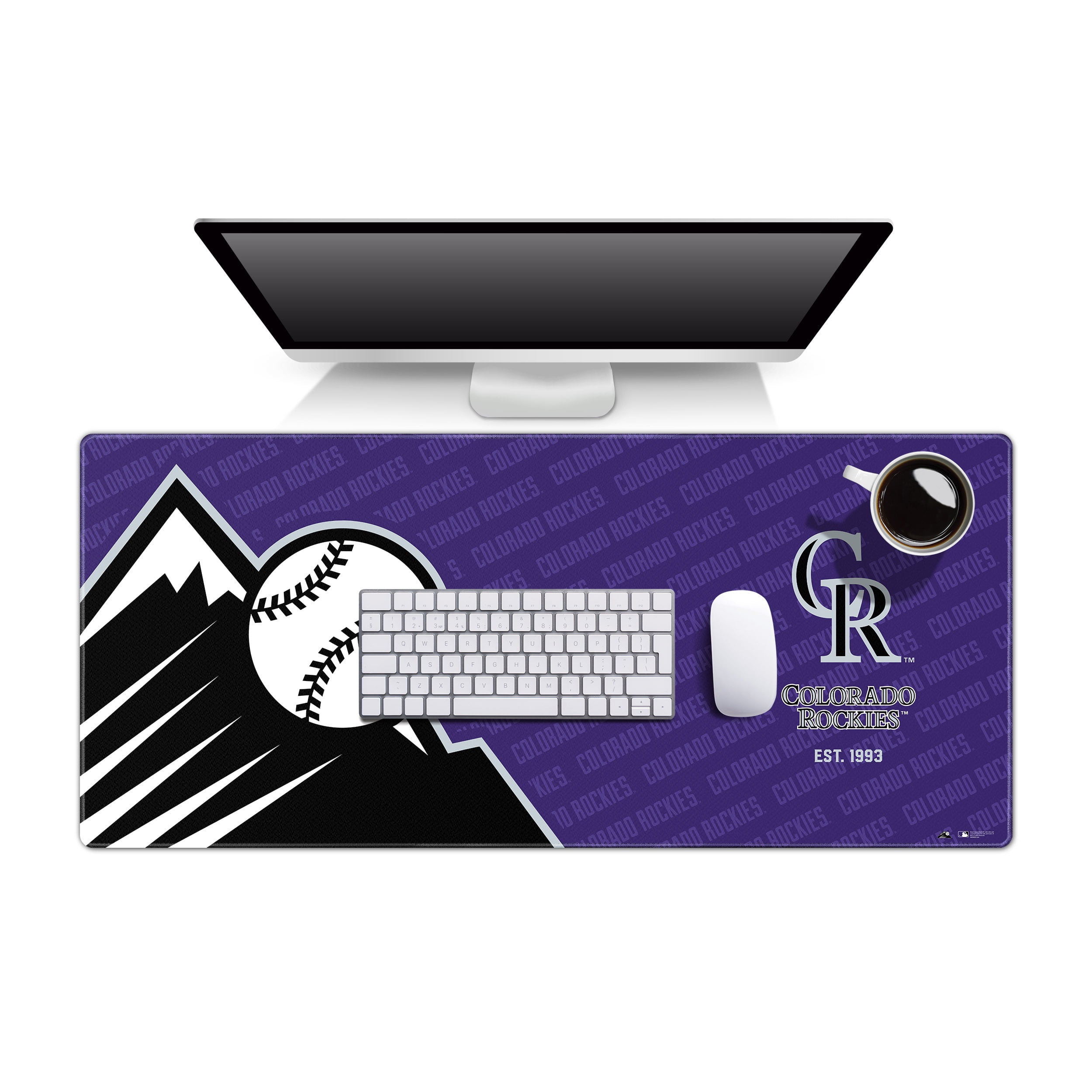 YouTheFan MLB Colorado Rockies Logo Series Desk Pad