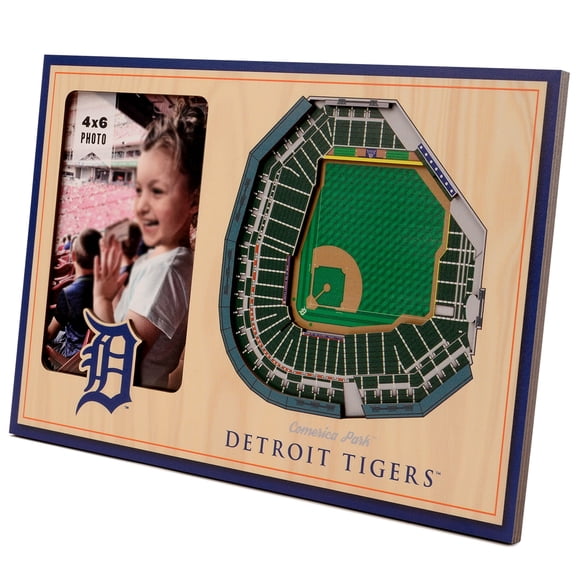 Brown Detroit Tigers 3D StadiumViews Picture Frame