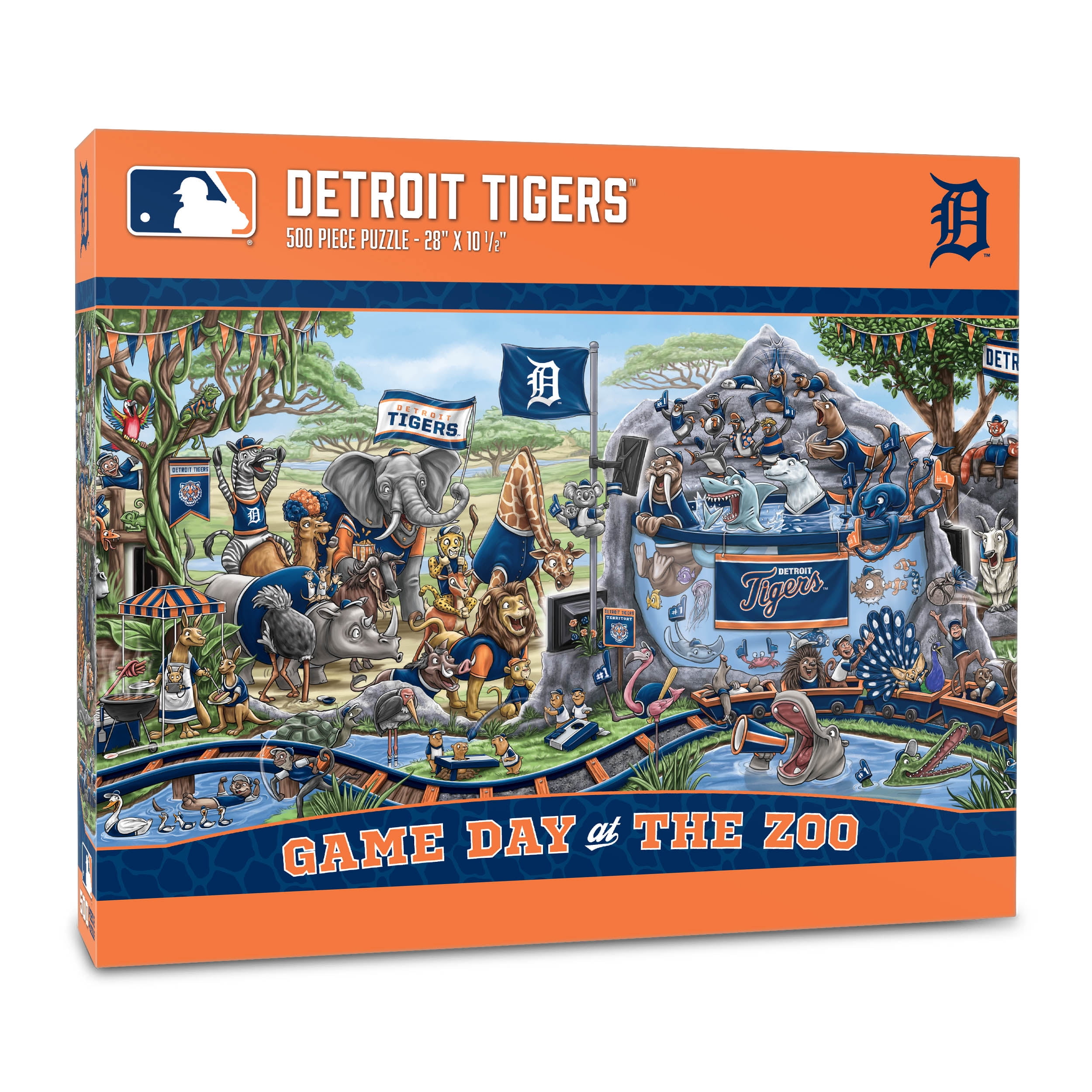 New York Yankees MLB Game Day at the Zoo 500-Piece Sports Jigsaw