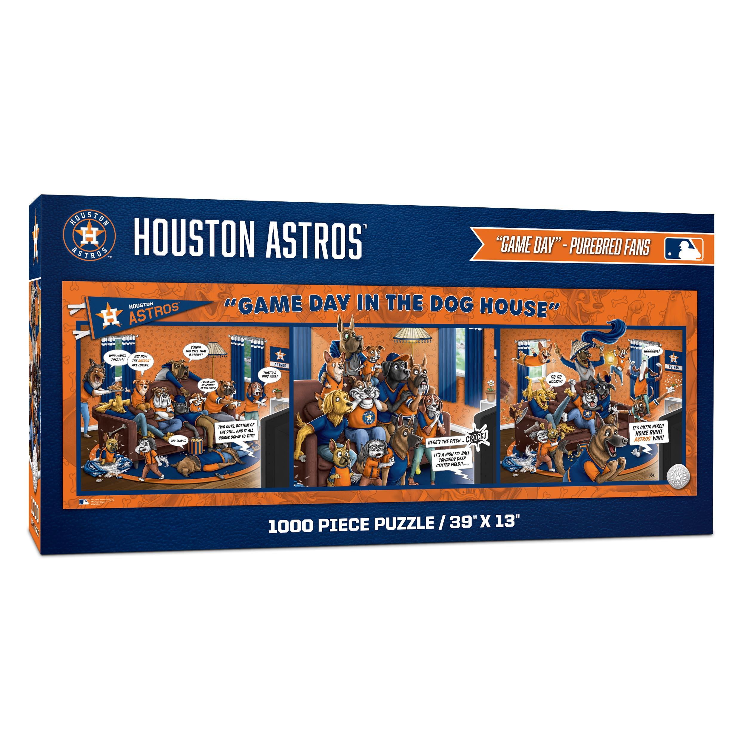 YouTheFan MLB Houston Astros Purebred Fans Gameday in the Dog House 1000PC Puzzle