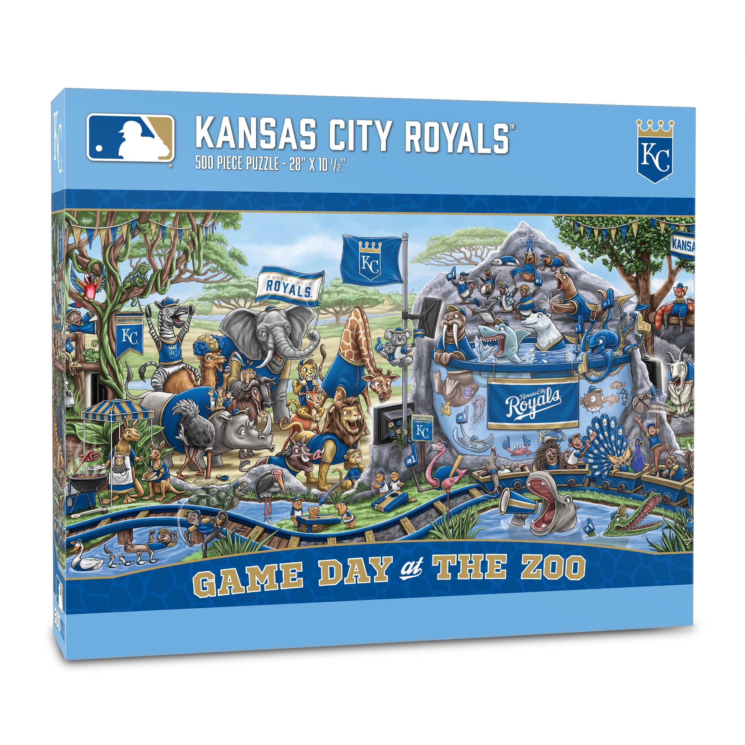 Kansas City Royals 500-Piece Jigsaw Puzzle Game Day at the Zoo