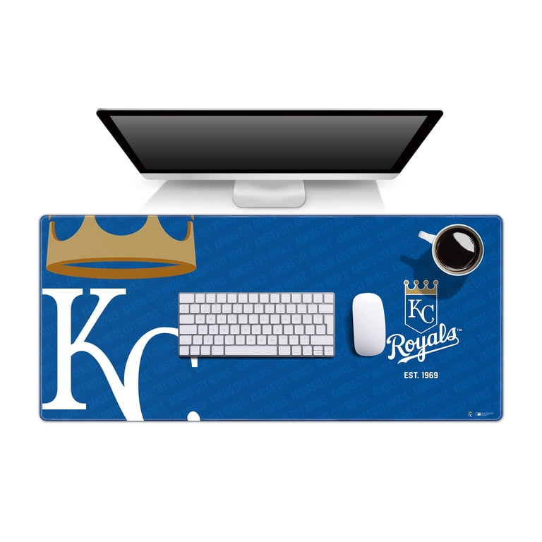 Kansas City Royals XL Keyboard and Mouse Pad with Rubber Backing