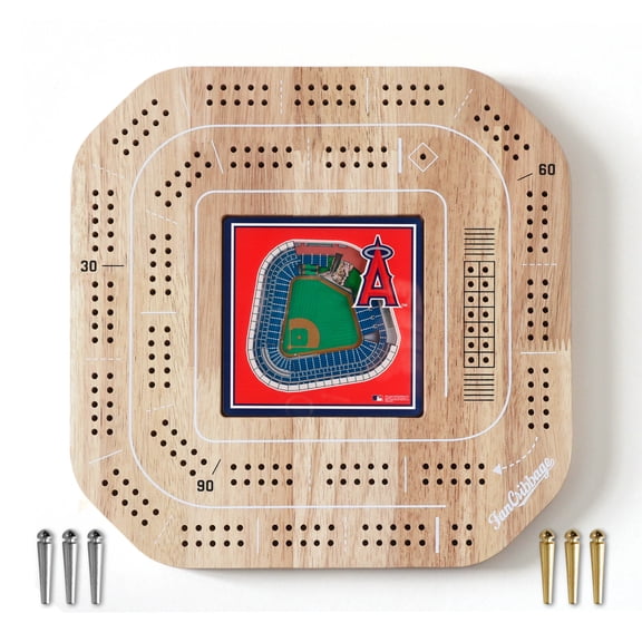YouTheFan MLB Los Angeles Angels Stadiumview Cribbage