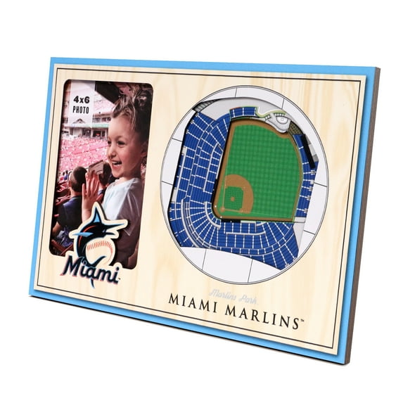 YouTheFan MLB Miami Marlins 3D StadiumView Picture Frame