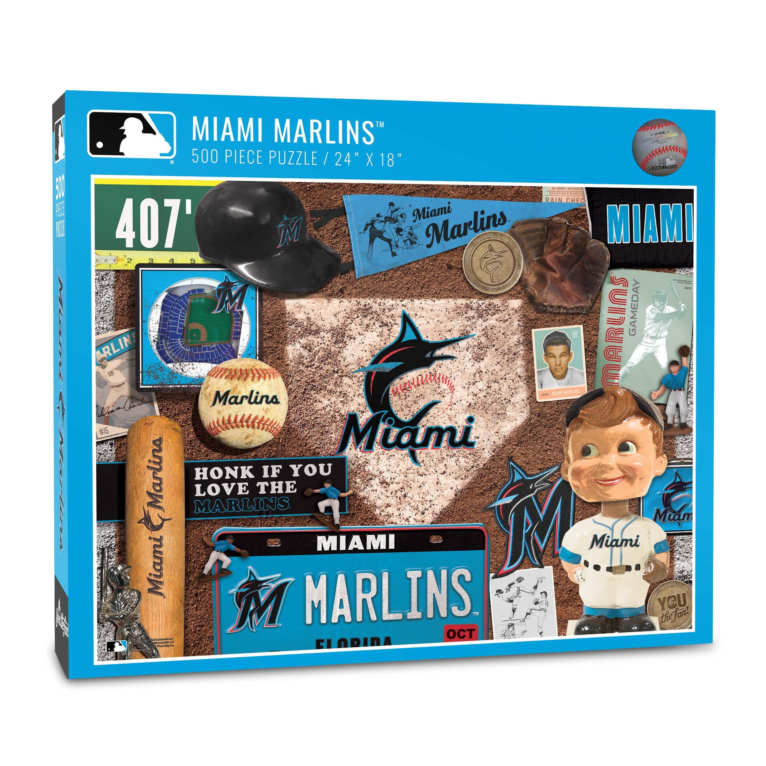 YouTheFan MLB Miami Marlins Retro Series Puzzle – 500 PC