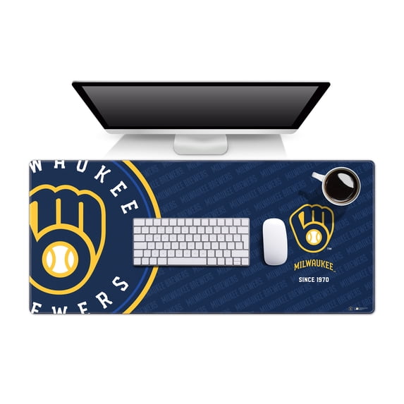 YouTheFan MLB Milwaukee Brewers Logo Series Desk Pad