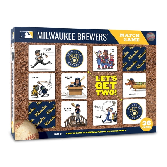 YouTheFan MLB Milwaukee Brewers Memory Match Game