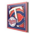 thumbnail image 1 of Minnesota Twins 12'' x 12'' 3D Logo Wall Art, 1 of 4